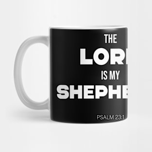 Bible Scripture Psalm 23:1 Quote White Mug